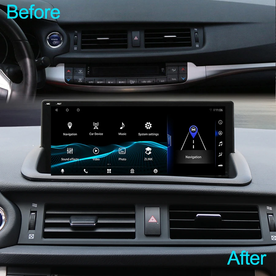 Car Android 10.0 Video Player For Lexus Ct Ct200 Ct200h 20112019
