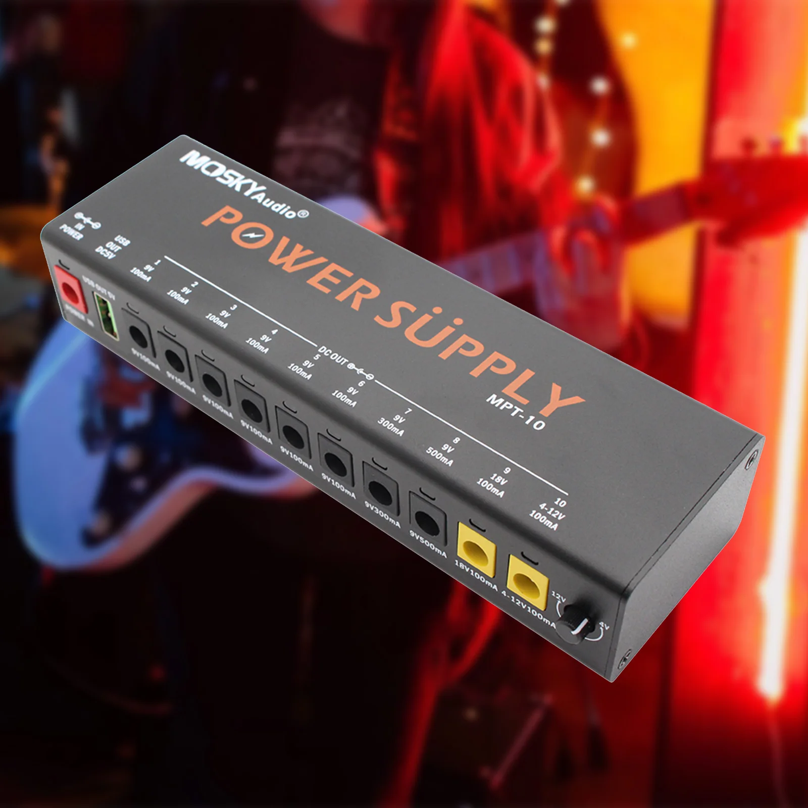 Mosky ISO 10 パワーサプライ Amazon.com: Mosky Guitar Pedal Power Supply 10 Isolated DC