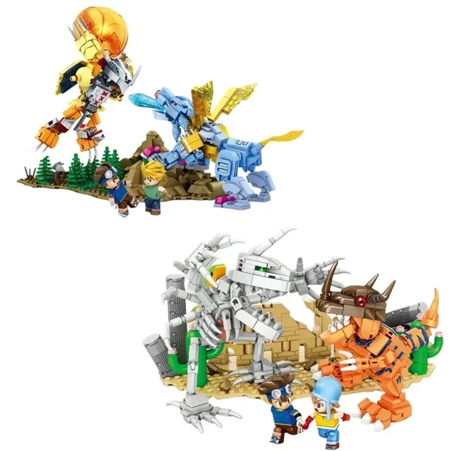 SEMBO BLOCK Digimon Adventure Anime Block Action Doll Model Garudamon Metal Greymon Children's Model Puzzle Toy Birthday Gift 6