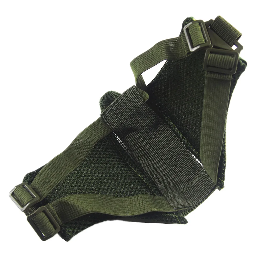 Tactical Half Face Airsoft Mask Foldable Metal Mesh Double Ribbon Adjustable CS Wargame Hunting Paintball Protective Masks