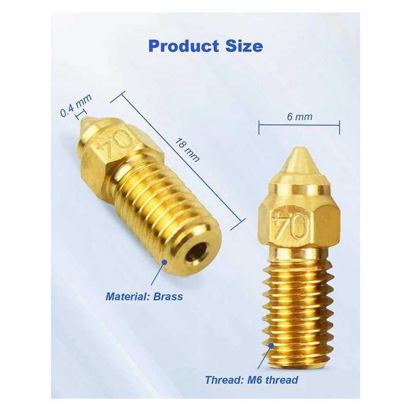 Elegooneptune 3D 프린터 부품 액세서리, 고온 0.4 Mmnozles 키트, Forneptune 4 Pro에 적합, 10PCs