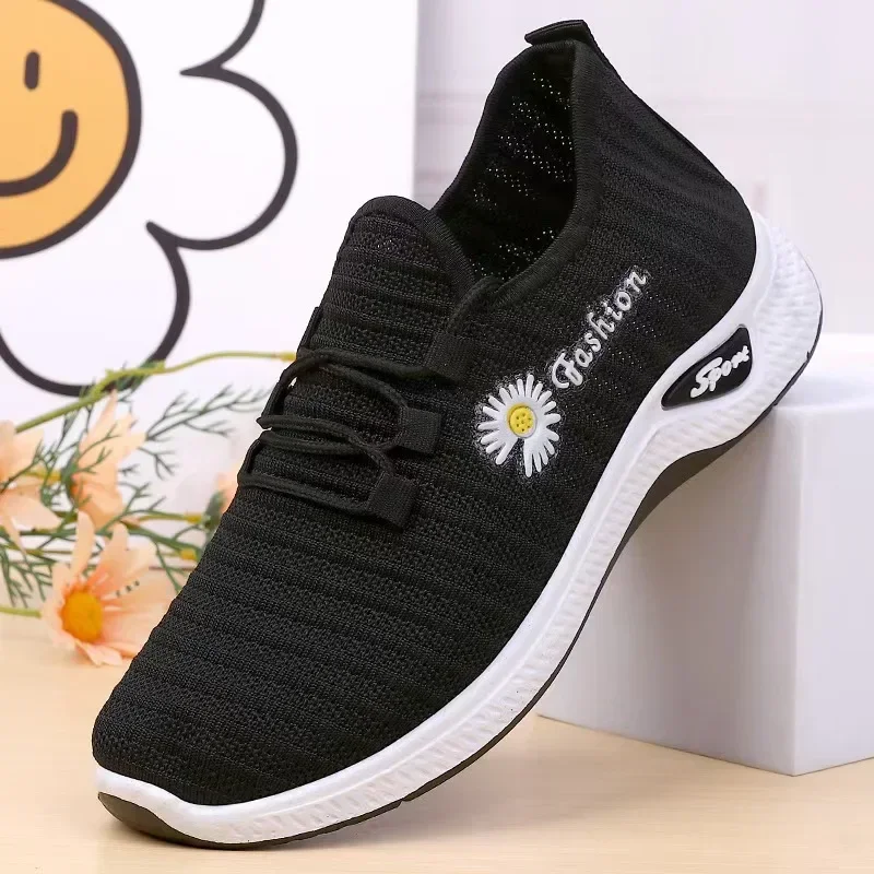 CD RUN SNEAKER 25S IN BLACK MESH FABRIC TWO-TONE SOLE