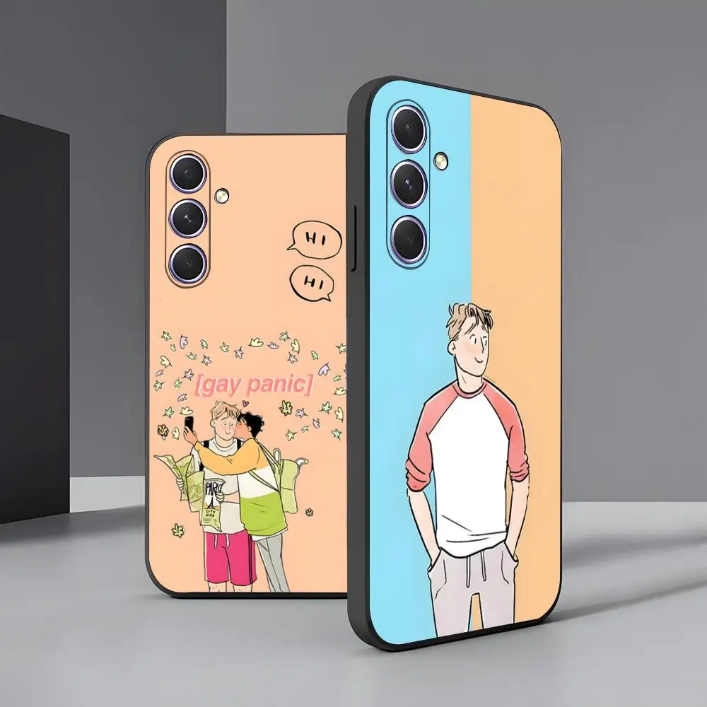 Heartstoppers Nick & Nelson Black Soft Shell Phone Case