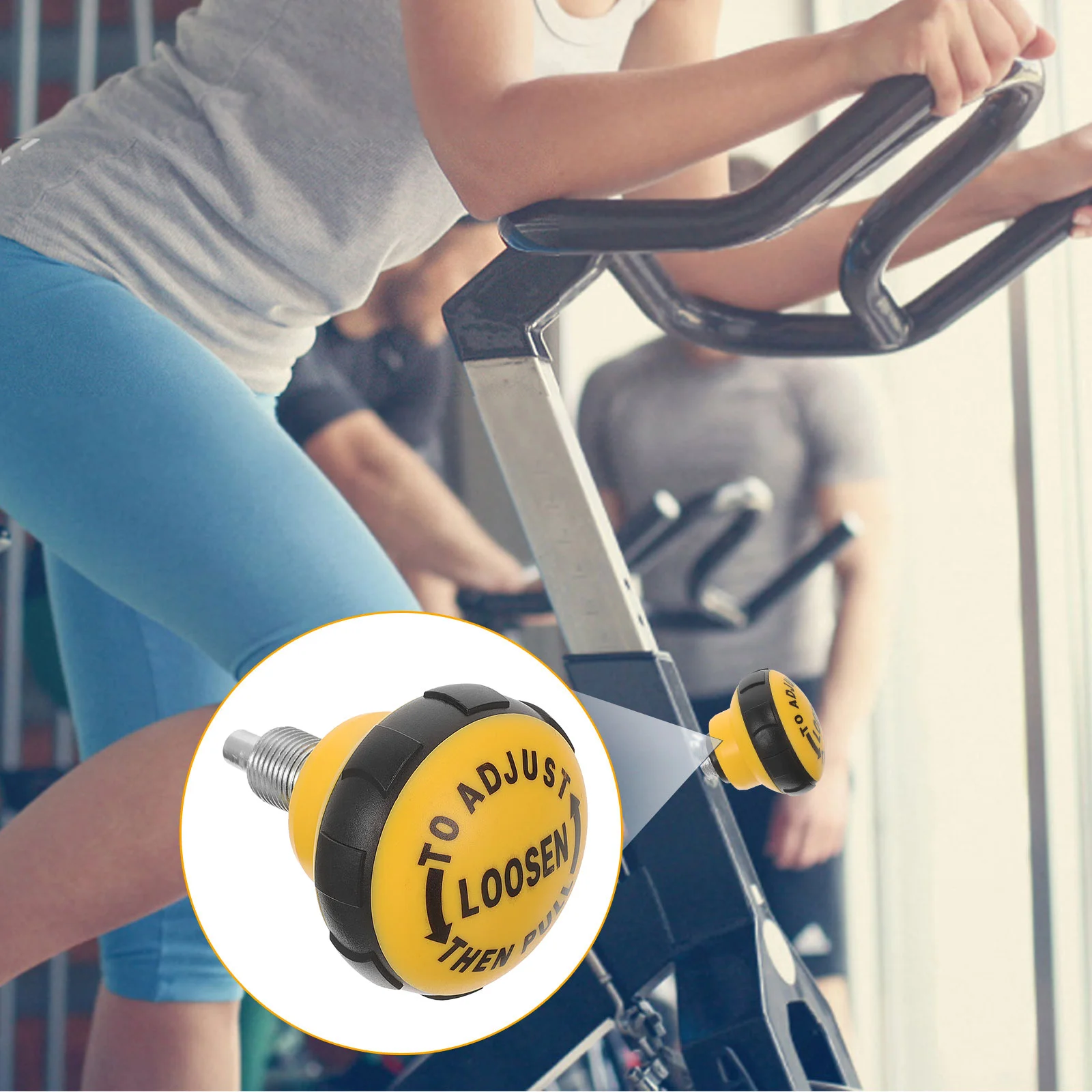 Fitness Equipment Height Adjustment Knob – Replacement Pull Pin for Exercise Bikes
