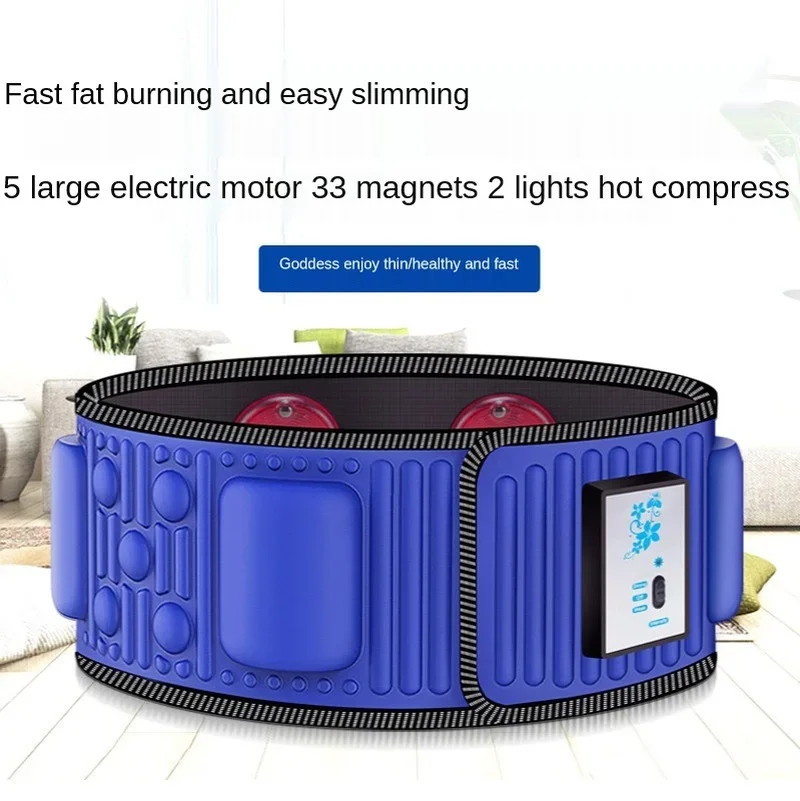 Slimming Belt Massage Electric Vibrating 8 Motors X8 X7 Waist Exercise Leg Belly Fat Burning Abdomen Massager For Body Building For Muscle Stimulator Abdominal Muscle Stimulator