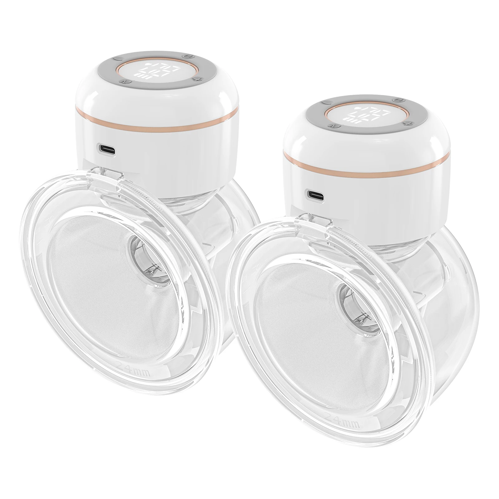 Wearable Breast Pump Hands Free Electric Breast Pump for Breastfeeding Low Noise BPA-free Comfort Milk Collector Milk Puller
