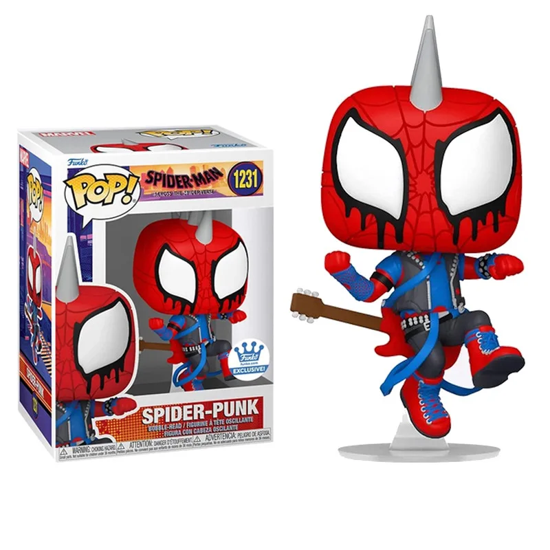 thumbnail image 5 of Nuevo modelo de exhibición de guitarra de Spider Man in the Universe de Funko POP de Anime para niños, juguetes de cumpleaños, regalo, 5 of 5