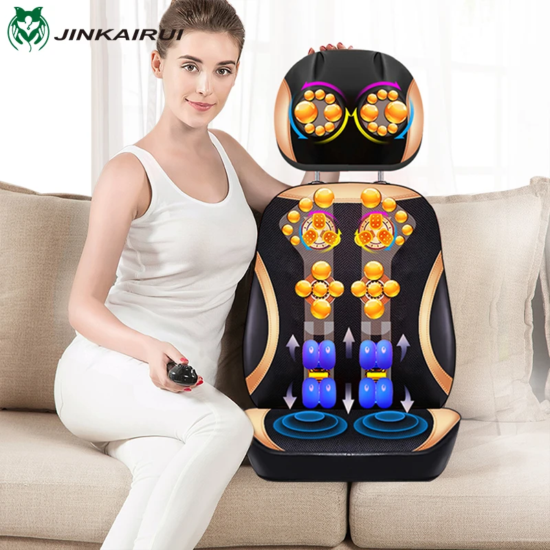 JinKaiRui Vibrating Electric Cervical Neck Back Body Cushion Massage