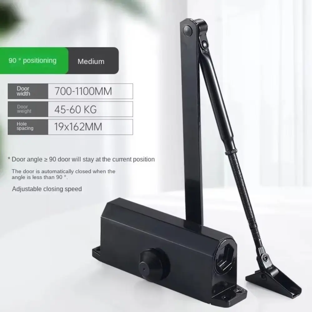 Automatic Door Closer Adjustable Speed Protective Hardware 25KG To 85KG Soft Closing Holder