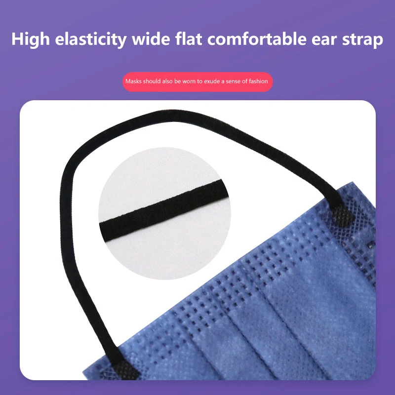 50Pcs 3/4 Layer Mask Face Masks Melt Blown Cloth Disposable Safety Anti-Dust Protective Masks Adults Non-wove Earloop Masque face mask