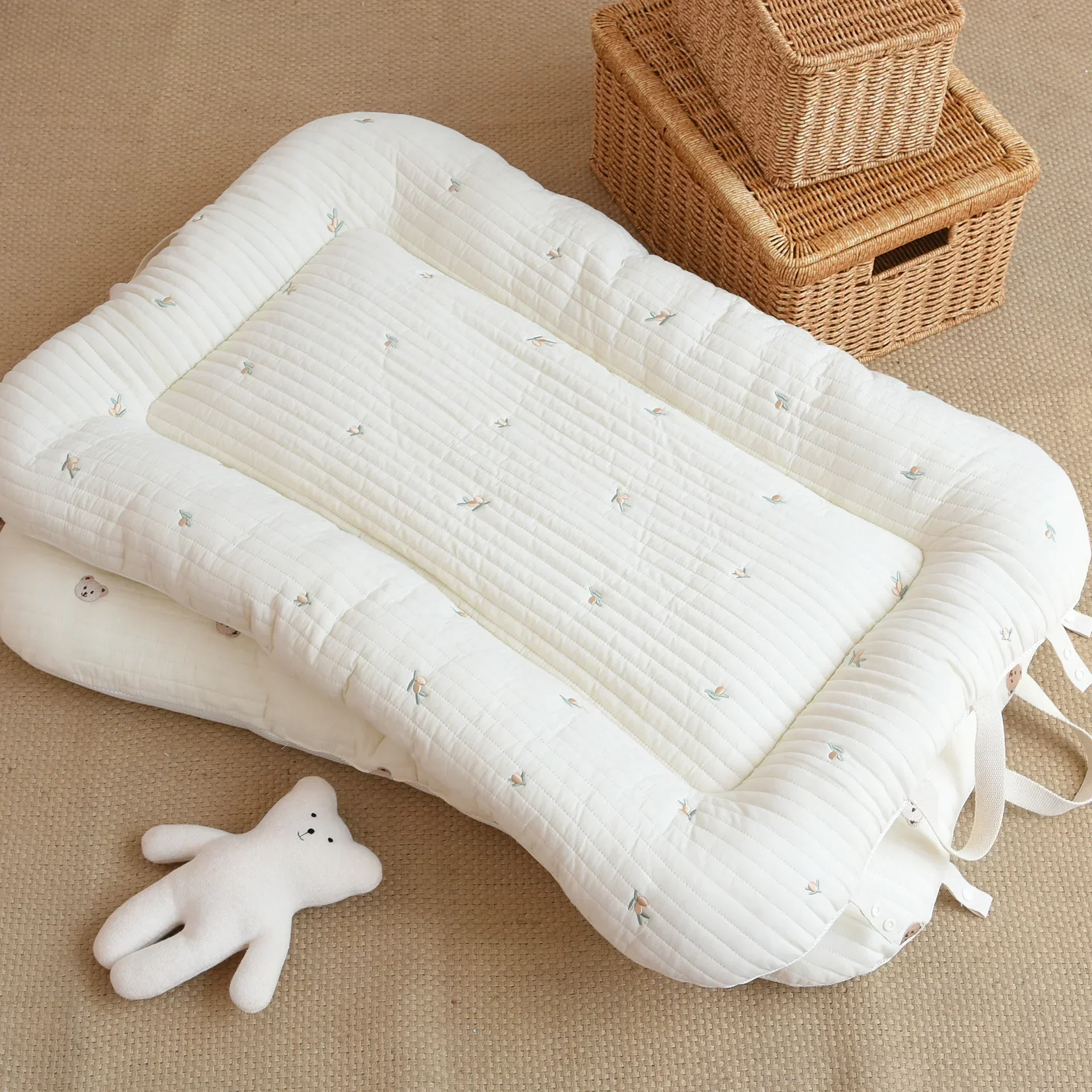 0-18 Months Kid Baby Bed For Newborn Breathable Portable Baby Nest Infant Lounger Bed Crib Toddler Sleeping Basket Crib