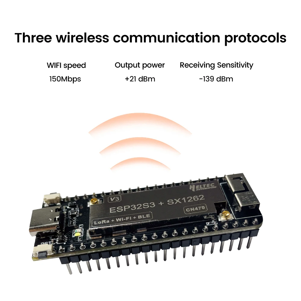 433-510MHZ 863-928MHZ Wireless Stick Lite ESP32+LoRa V3 Development Board Compatible With ESP32-S3 Node Type-C