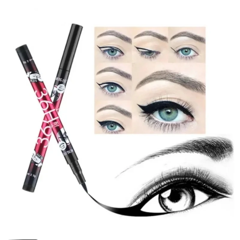 Liquid Eyeliner Black Liquid Eyeliner Make Up Waterproof Eyeliner Pencil 36H Long-Lasting Liquid Eye Liner Pen Quick-Dry No Blooming Makeup Tool