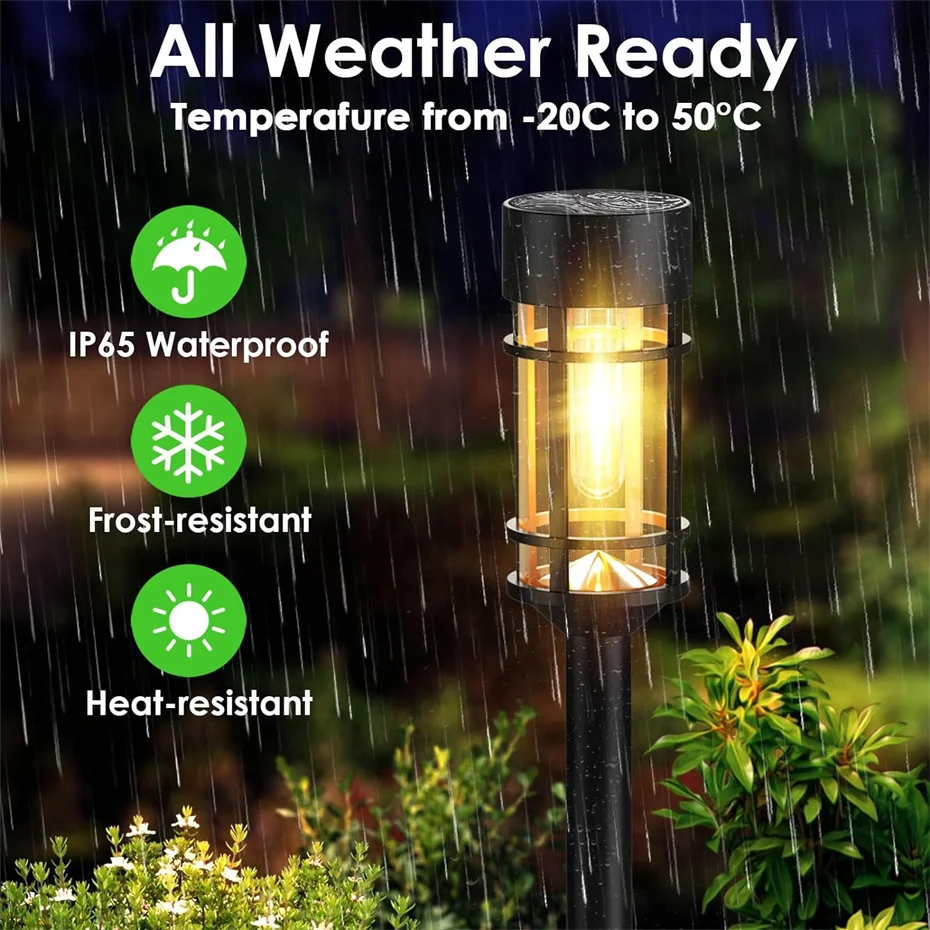 Solar Pathway Lights LED Solar Lights Outdoor Waterproof Garden Light outdoor IP65 Lamp Super Bright Spotlight