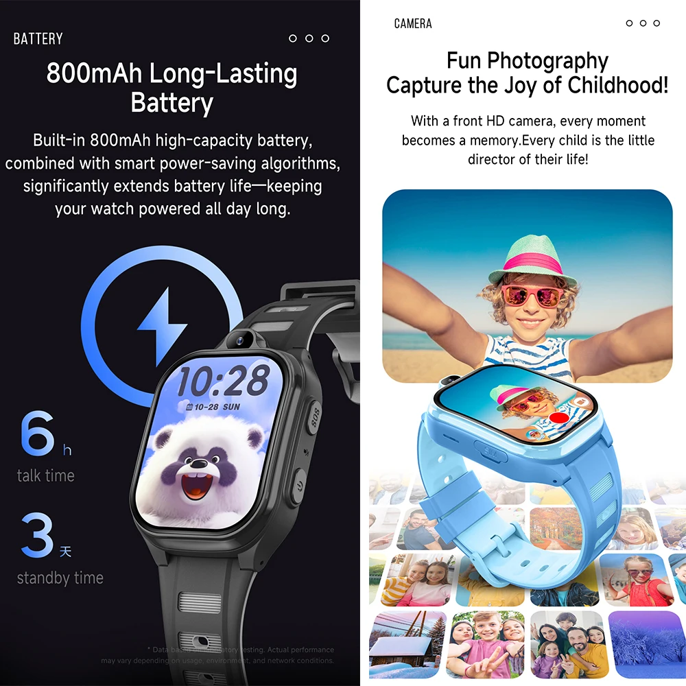 4G Kids Smart Watch GPS WIFI Video Call SOS APP Download Monitor Tracker Location Phone Watch Child Smartwatch Boys Girls Gifts