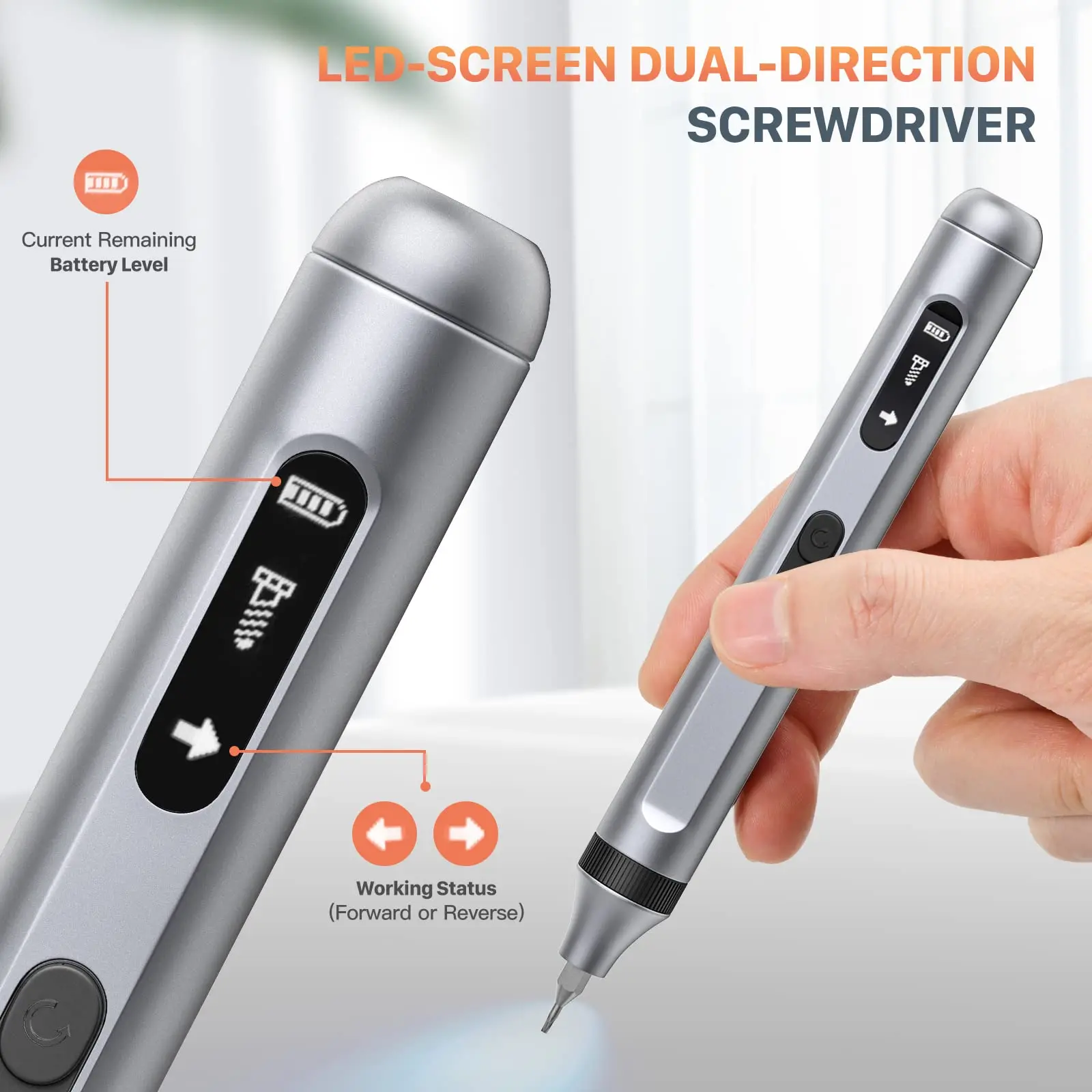 

Набор электрических отверток 17/50 в 1, бесшумный и прочный Высокоточный Электроинструмент Type-C для быстрой зарядки, набор магнитных электрических инструментов