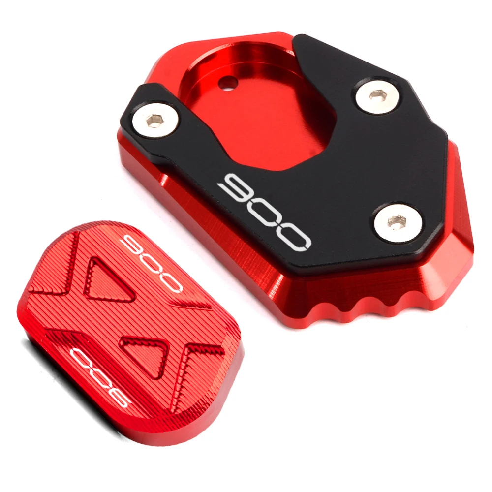 K② CNC Motorcycle Kickstand Pad - Aluminum Extension Plate For