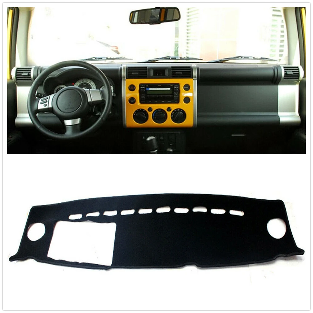 

Front Dashboard Cover Carpet Car Dash Board Mat Sun Shield Pad Shade Strip Trim For Toyota FJ Cruiser 2007-2014
