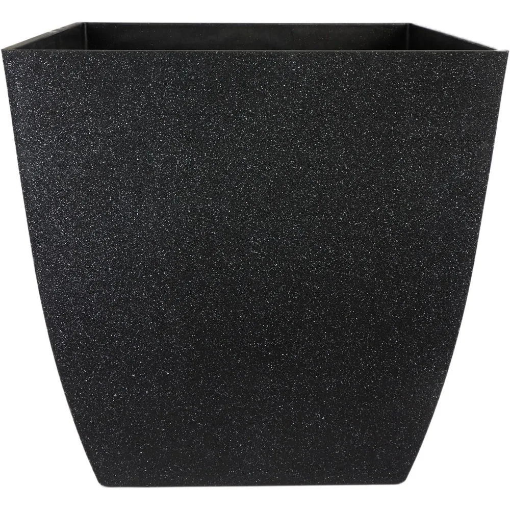 

The HC Companies 16 Inch Santa Fe Square Self Watering Planter - Decorative Lightweight Plant Pot with Drainage Hole for Indoor