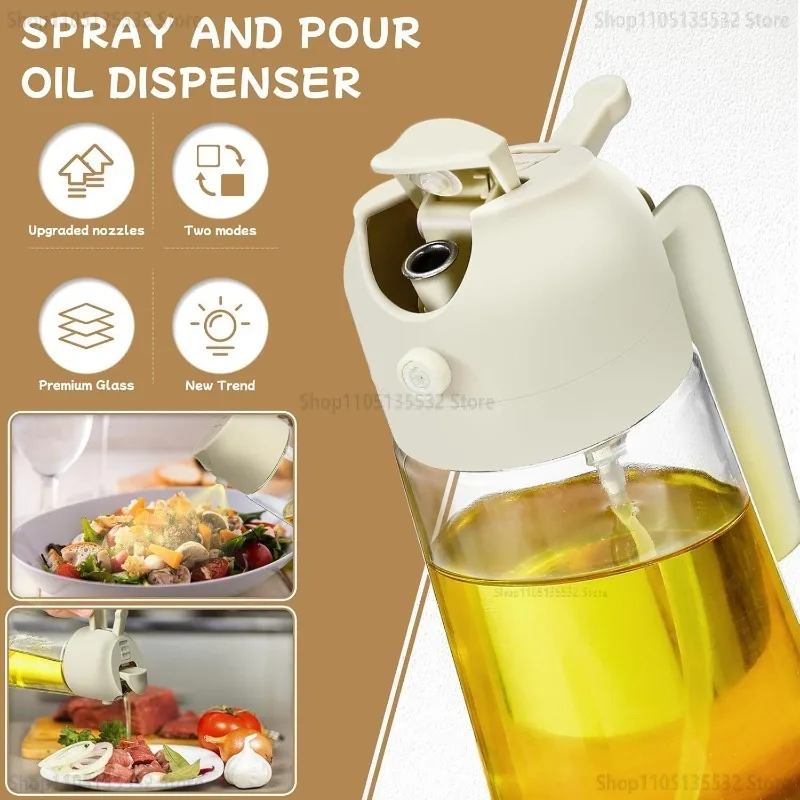 Plastic Kitchen Spray Oil Pepper Spray Vinagrera Liquid Pimentee Oil Olive Oil Dispenser Soy Sauce Container Barbecue Cooking