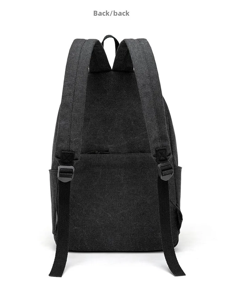Fashionable Canvas Backpack For Men And Students Casual Style_voghion.com
