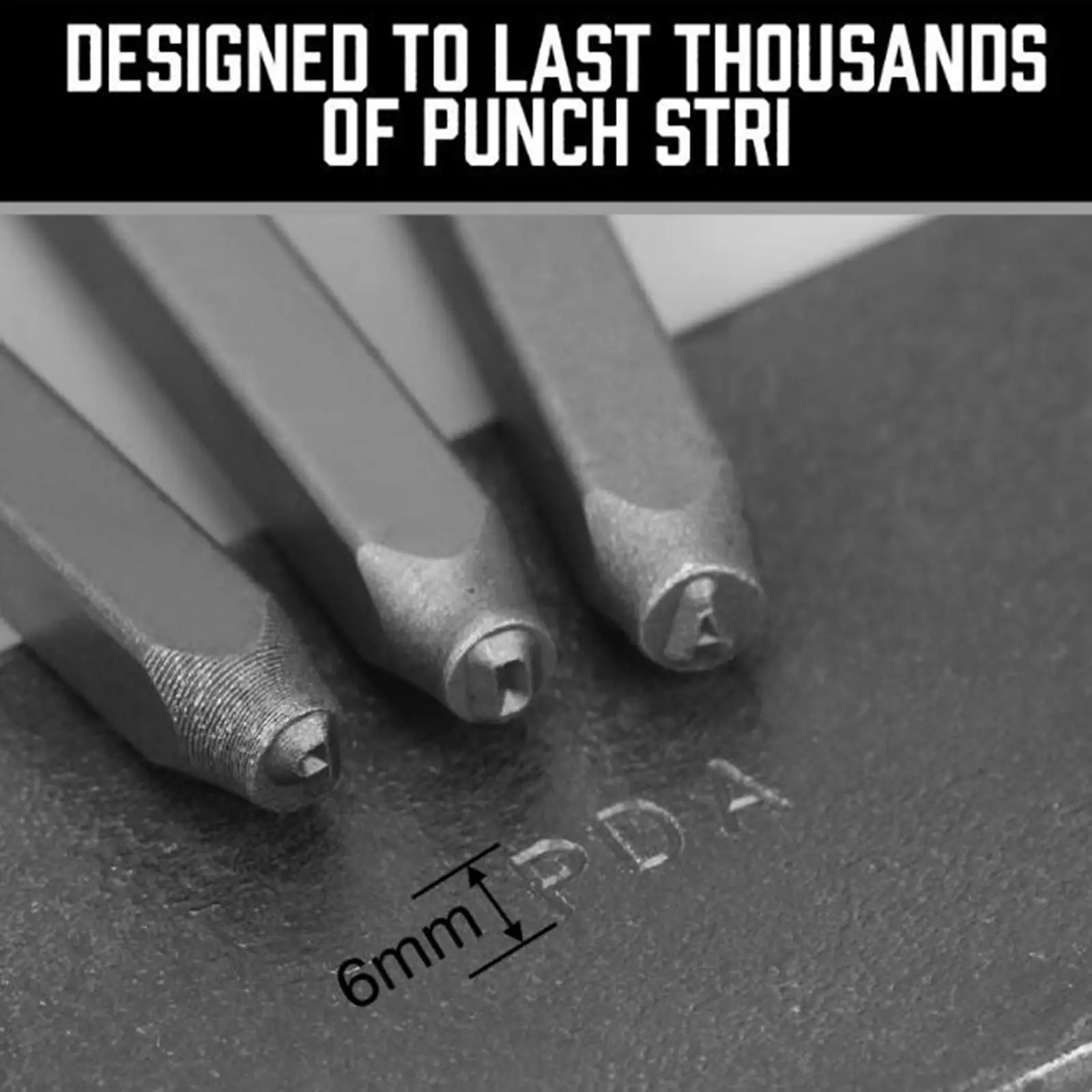 Number & Capital Letter Stamp Set (A-Z & 0-9) Punch Set for Metal Plastic Wood Leather 36pcs