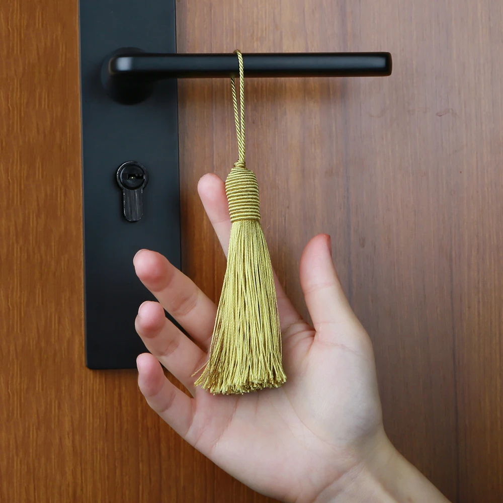 12pcs/lot 17cm Hanging Rope Silk Tassels Fringe Decoration Key Tassels for Sewing Craft DIY Embellish Curtain Accessories