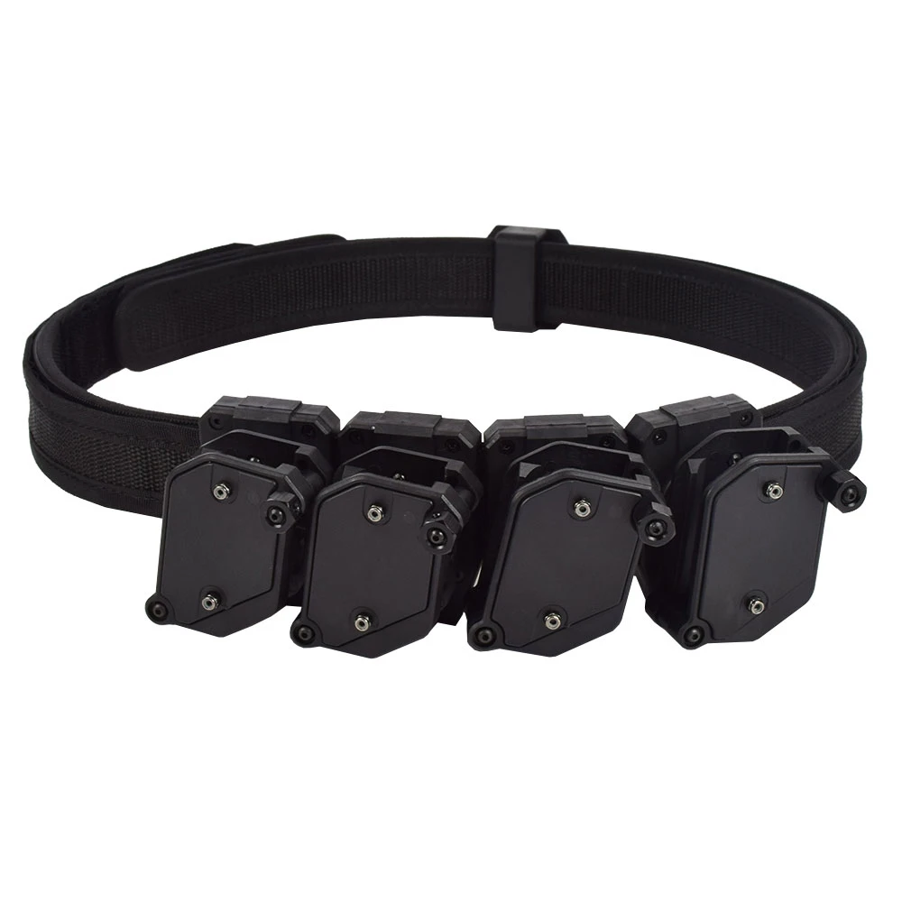 IPSC USPSA Schießsport 1,5-Zoll-Gürtel + 4 Stück Multi-Winkel Hochgeschwindigkeits-Pistolenmagazin-Tasche Handfeuerwaffen-Halterung Holster – Detail 2
