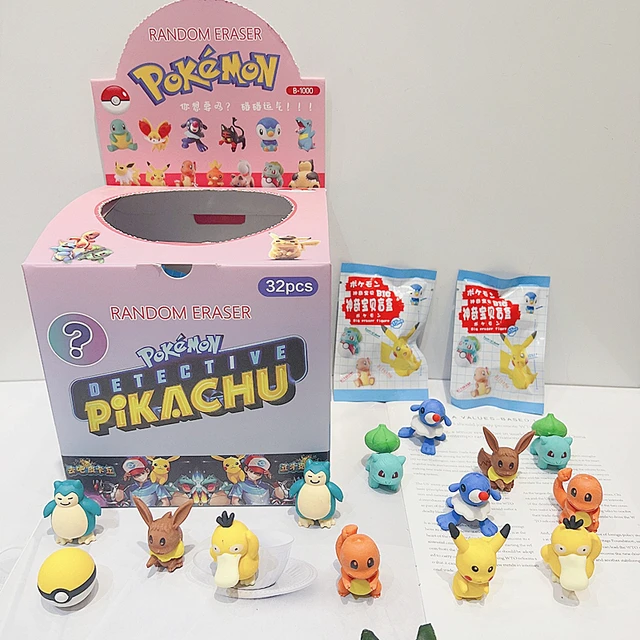 32Pcs Sanrio Pokemon Figure Pencil Eraser Blind Box 4