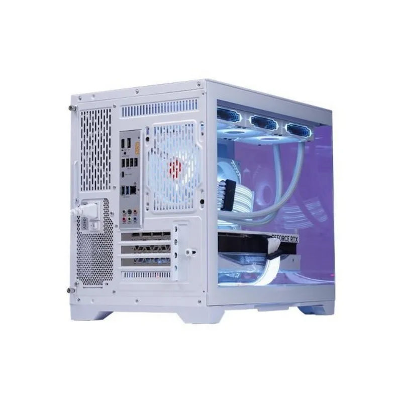 WJCOl'hyMAN-&Eacute;tui en verre transparent Lone Kokor, version Guardian am&eacute;lior&eacute;e, 2 c&ocirc;t&eacute;s, support ATX, conception &agrave; haut d&eacute;bit d'ai