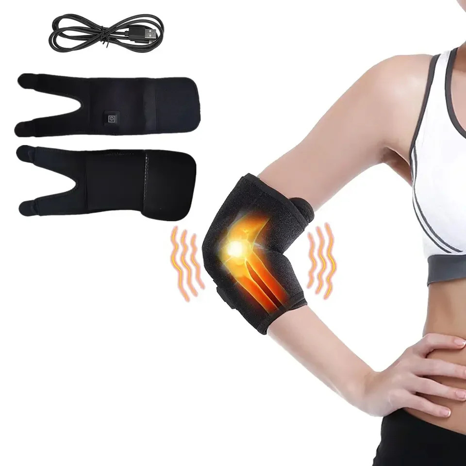 USBHeatingElbowBraceHeatTherapyElbowHeatingWrapHotTherapyforTendonitisTennisElbow