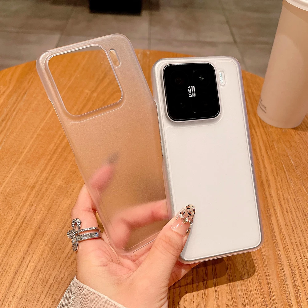 Luxury Matte Transparent Hard Case - Half-Wrapped Design