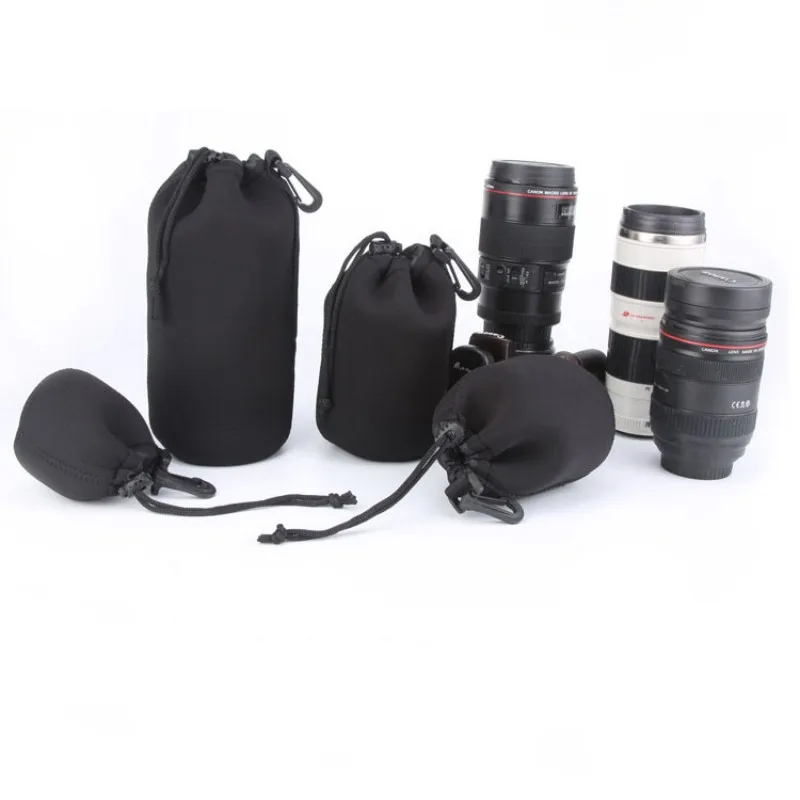 Waterproof Neoprene Soft Camera Lens Pouch Bag - Various Sizes