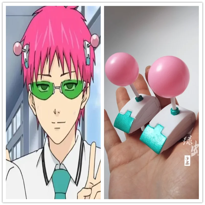 

Anime The Disastrous Life of Saiki K. Cosplay Headwear Headclips Saiki Kusuo Hair Pin Anime Hair Clip Hairpin Cosplay Props