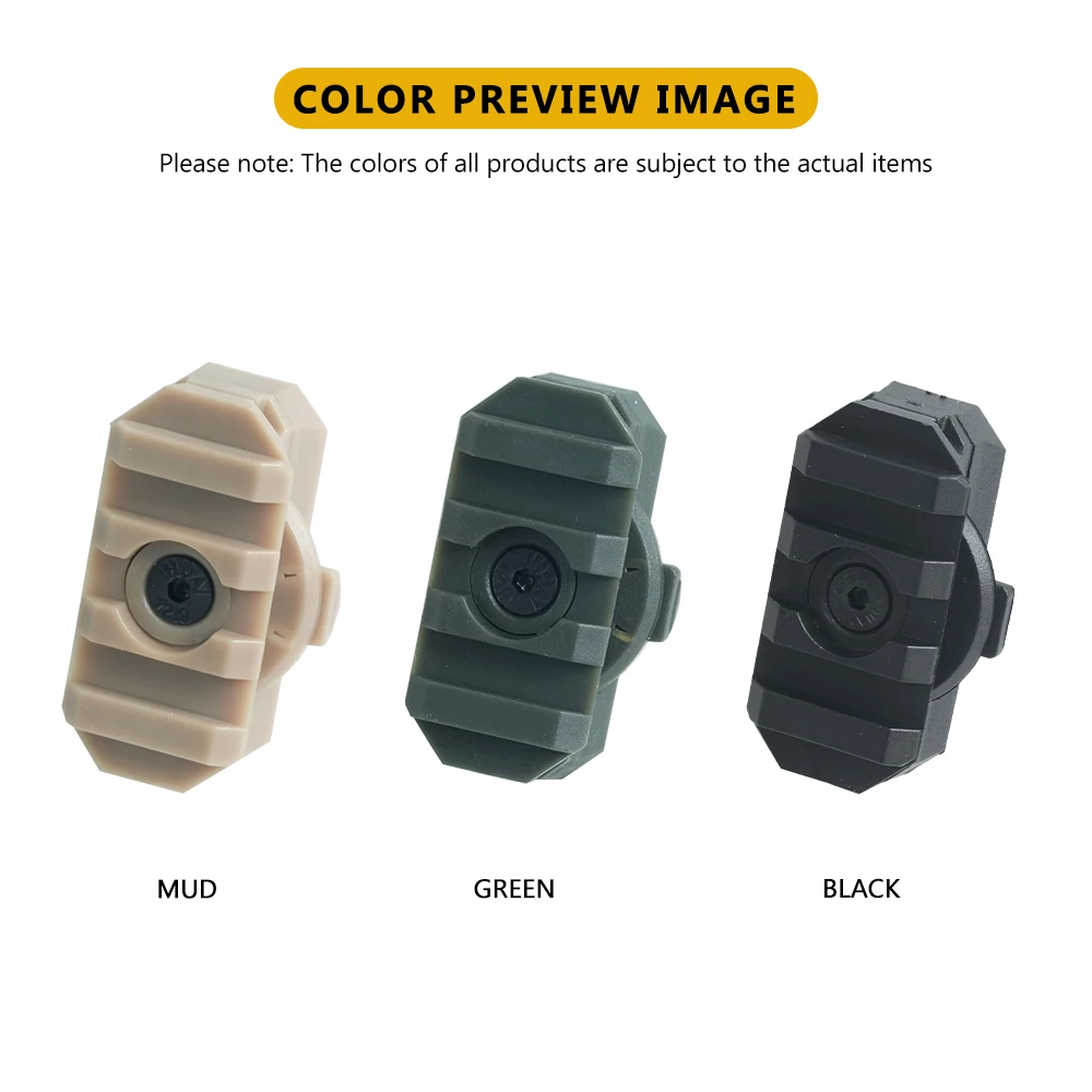 BOOIU New Fast Helmet Side Rail Adapter Nylon 360 Rotatable Helmet Rail Flashlight Mount For Airsoft Helmet Hunting Accessories
