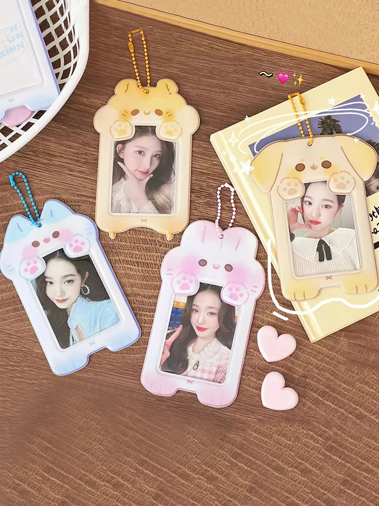 Photocard Protector Photo Album Photocard Holder Photo Card Holder Cute Plush Photo Card Holder Photo Albums Decor Cover Case Kpop Idol Bus Card Protector Bag Picture Sleeves Cases
