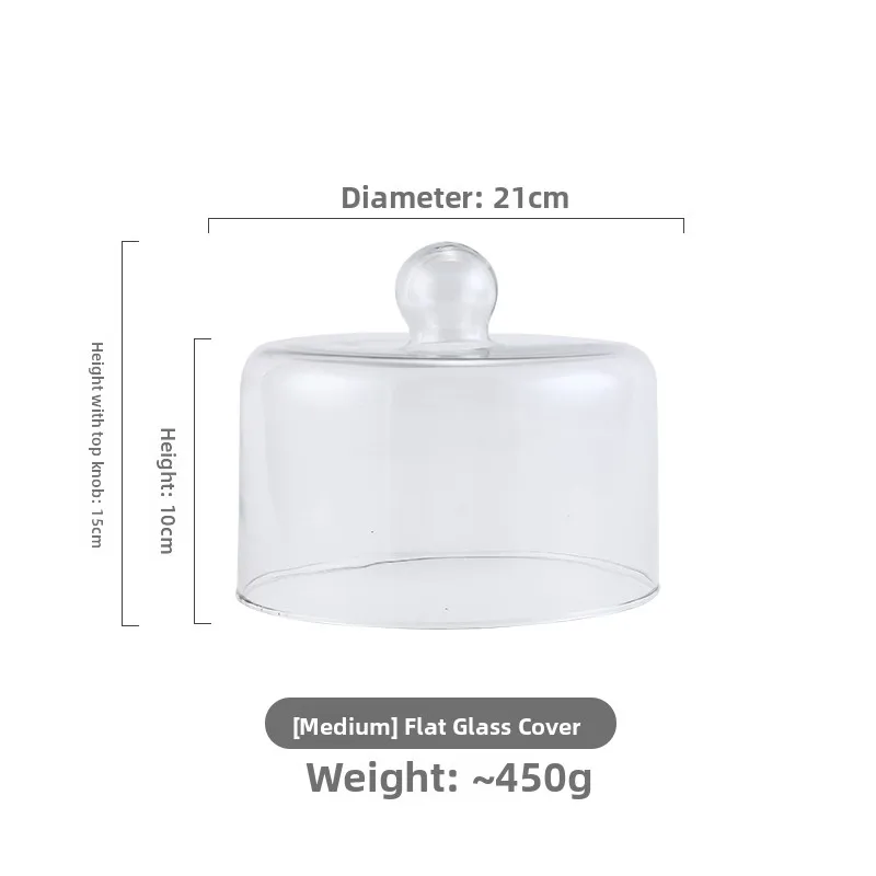 מגש עוגות מודרני פשוט מזכוכית עם מכסה לתצוגת קינוחי תה מנחה, מגש אפייה סיני, מגש אוכל, אביזרי עיצוב לבית