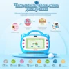 Russian English kids learning tablet educational study pad for toddler to Learn Alphabet music children Interactive laptop 4