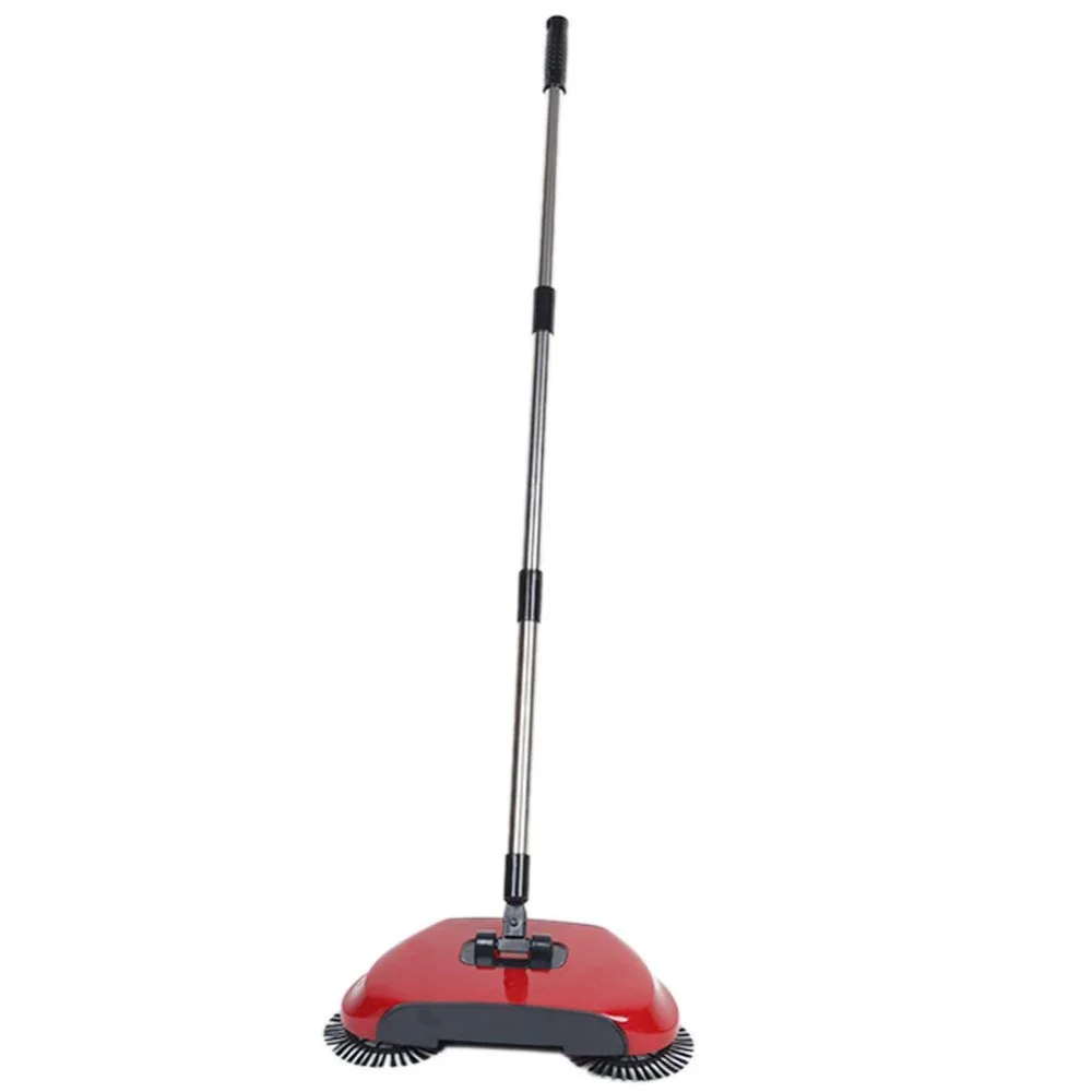 Household Hand Sweeping Machine Without Electricity 360 Degree Rotating,Automatic Cleaning Push Sweeper Broom  Dustpan Trash Bin
