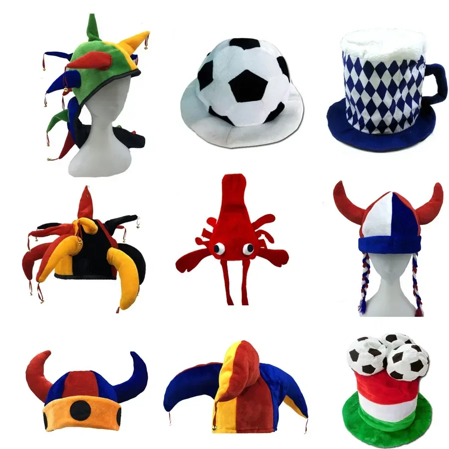 Hamburger Pizza Football Lobster Clown Roasted Turkey Hat Costume Birthday Party for Kids Children Adults Accessories