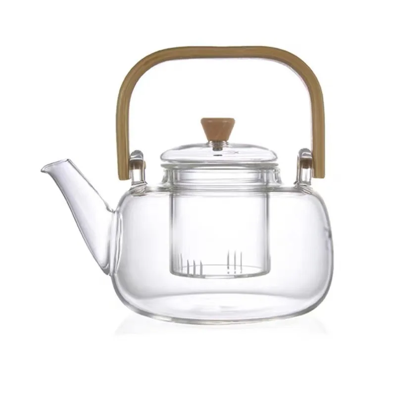 Hervidor de agua Tetera Con Infusor De Té Cristal de Warmer: Set de té Bote  y Colador de té eléctrica Holds 3 – 4 Tazas Hoja suelta helada de