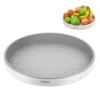 Turntable Cabinet Spice Organizer 25/30cm Rotating Condiment Organizer for Bathroom Cabinets Kitchen Countertop UD88 1