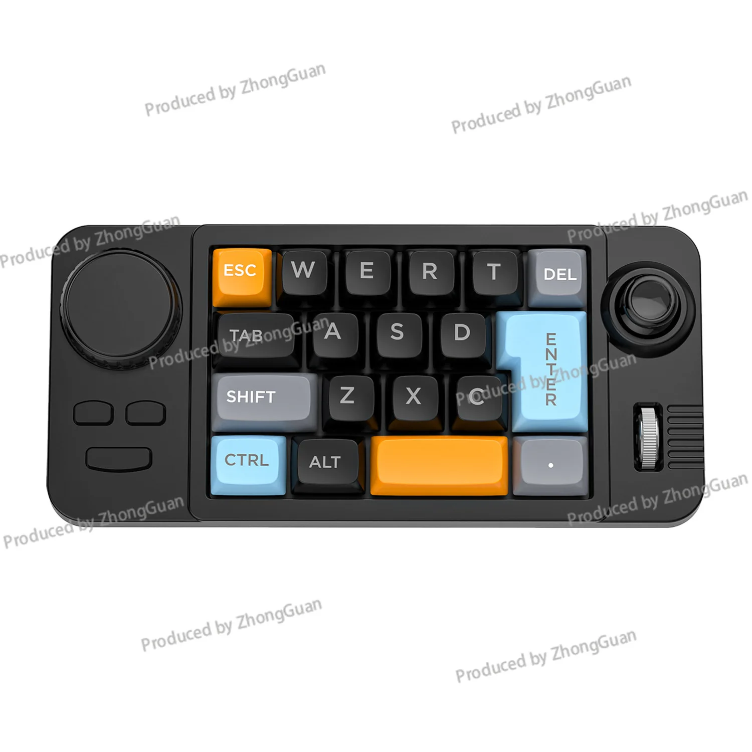 19-Key Macro Definition Rocker Double Roller RGB Hot-swappable Macro ...