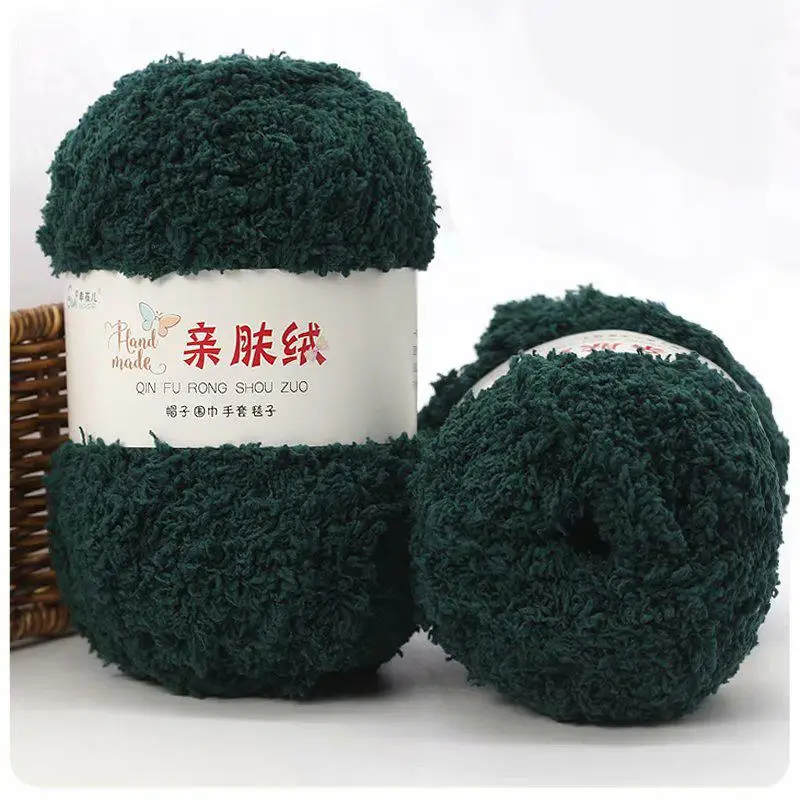 Luxurious Soft Chenille Yarn for DIY Knitting and Crochet Projects