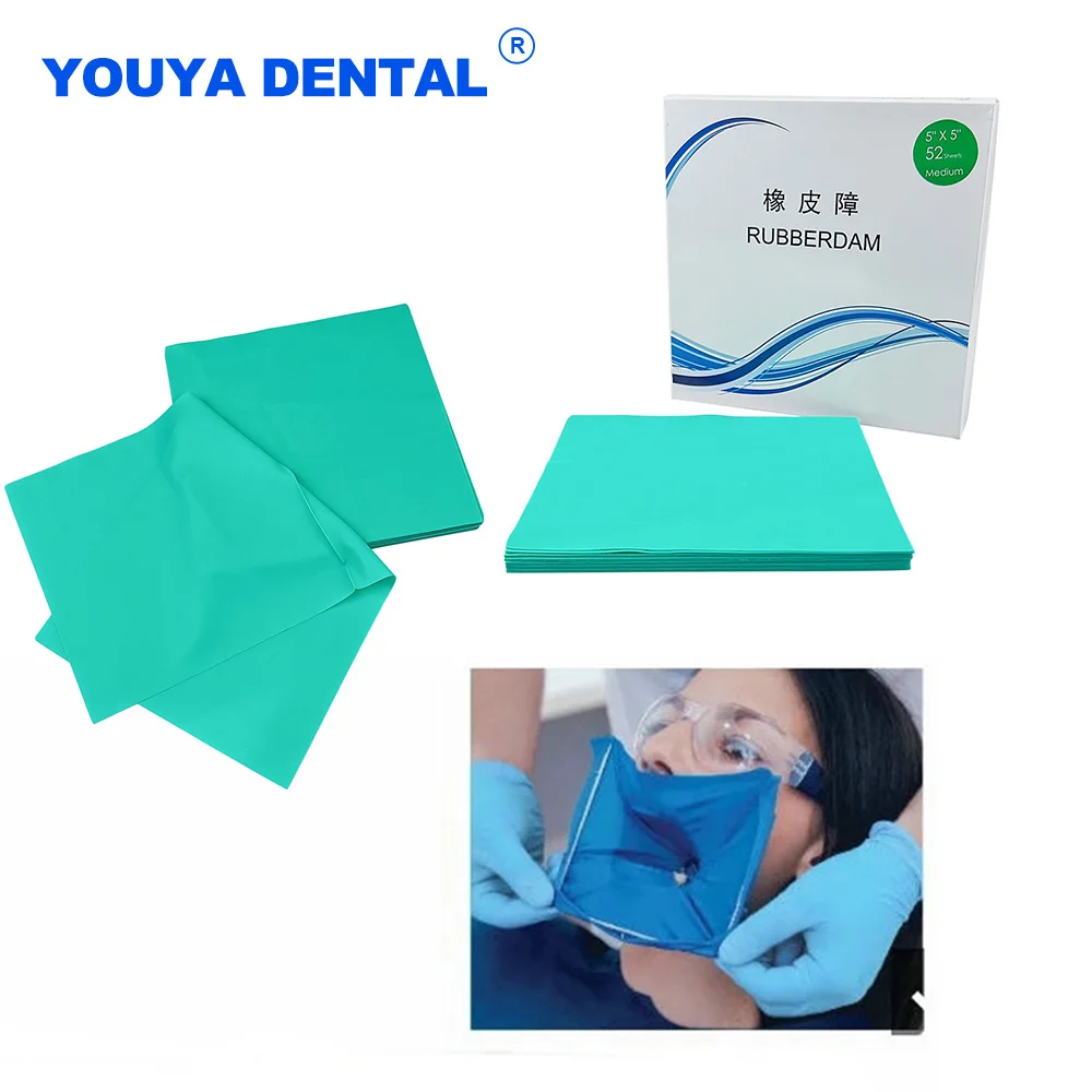 5X56X6DentalOralRubberDamSheetsHighSterileAdultMedium
