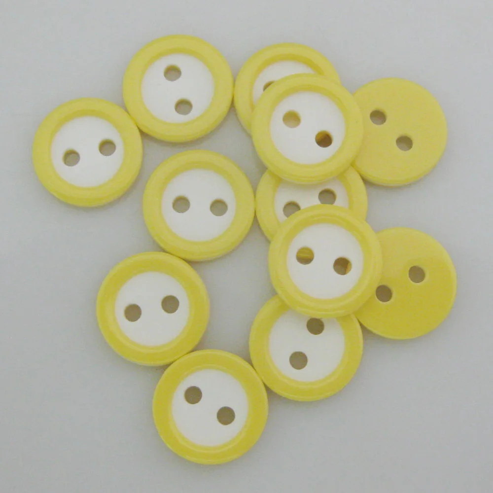 NBNNSO 100Pcs/Pack 11MM Round Colorful Fashion Buttons DIY Craft Decor Sewing Garment Accessory