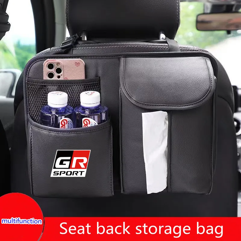

Suitable for GR Sport GAZOO RACING Prado Prius car seat back storage bag hanger storage box cell phone bag storage box