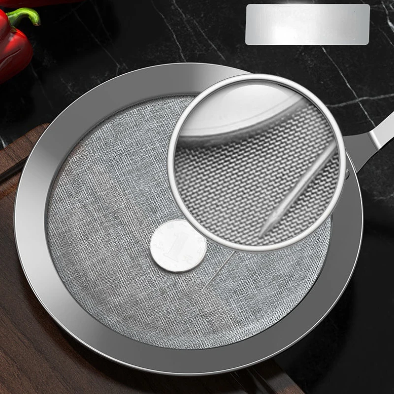 304 Stainless Steel Strainer Sieve Juice Egg Filter Colanders Coffee Tea Vegtables Filtering