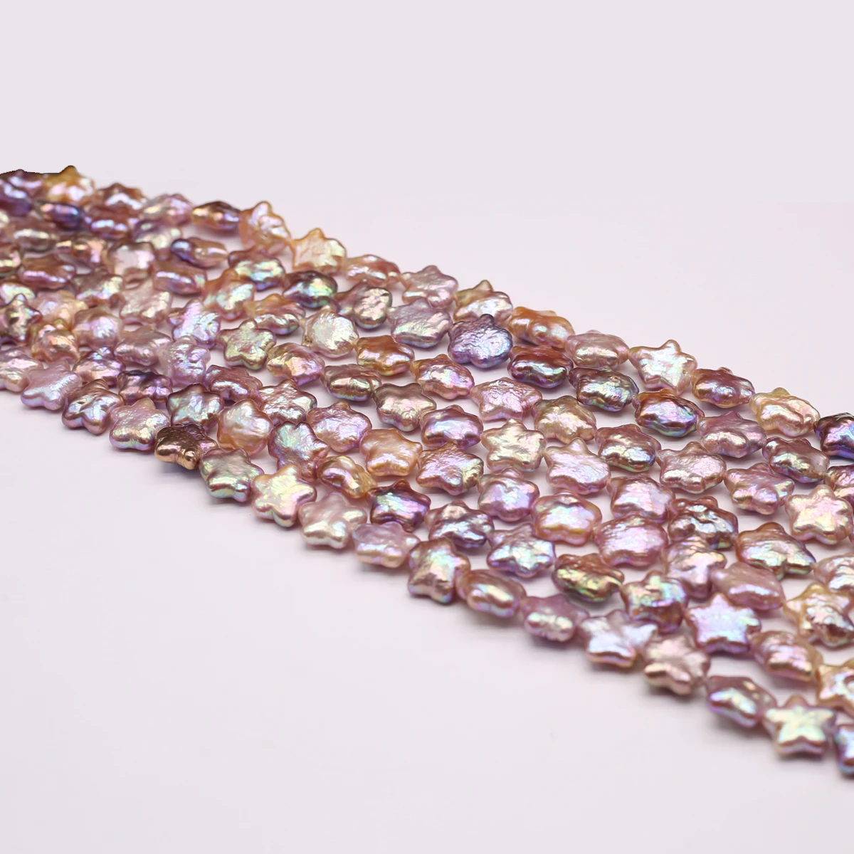 참 바로크 퍼플 스타 천연 담수 진주 구슬 쥬얼리 만들기 DIY 목걸이 귀걸이 팔찌 액세서리 선물 12x12mm