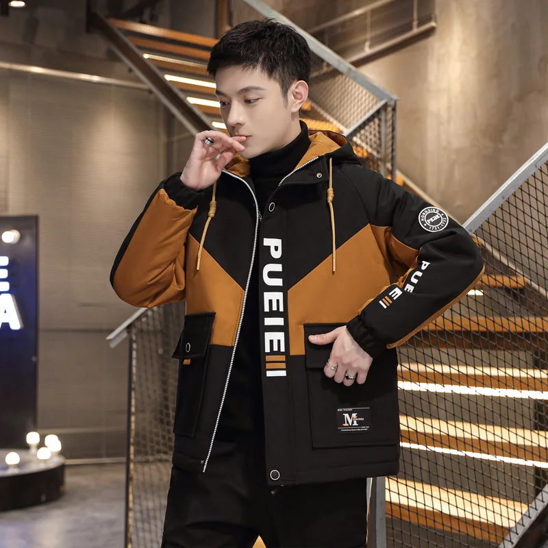 موضة ربيع خريف سترات رجالية غير رسمية بقلنسوة ملابس الشارع الشهير معطف فضفاض ملابس رياضية خارجية بسحّاب سترة واقية ملابس علوية